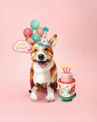 Birthday Corgi Pop-Up Card