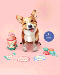 Birthday Corgi Pop-Up Card