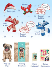 Holiday Pug Pop-Up Card
