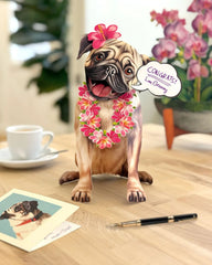 Pug Pop-Up Card