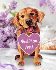 Mother's Day Golden Retriever Pop-Up Card