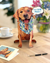 Golden Retriever Pop-Up Card