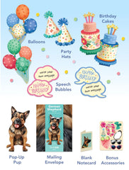 Birthday German Shepherd Pop-Up Card