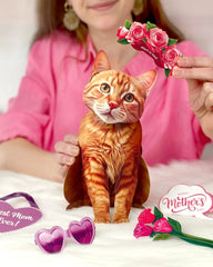 Mother's Day Orange Tabby Cat Pop-Up Card