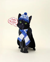 Holiday Black Cat Pop-Up Card