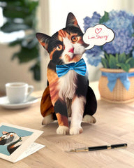 Calico Cat Pop-Up Card