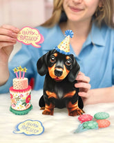 Birthday Dachshund Pop-Up Card