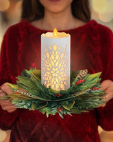 Glowing Holiday Candle