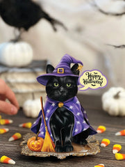 Mini Halloween Cat Pop-Up Card