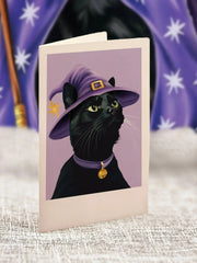 Mini Halloween Cat Pop-Up Card