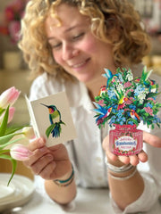 Mini Hummingbird Oasis Pop-Up Card
