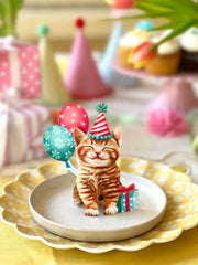 Mini Birthday Kitten Pop-Up Card