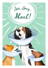 Sit Stay Heal Card