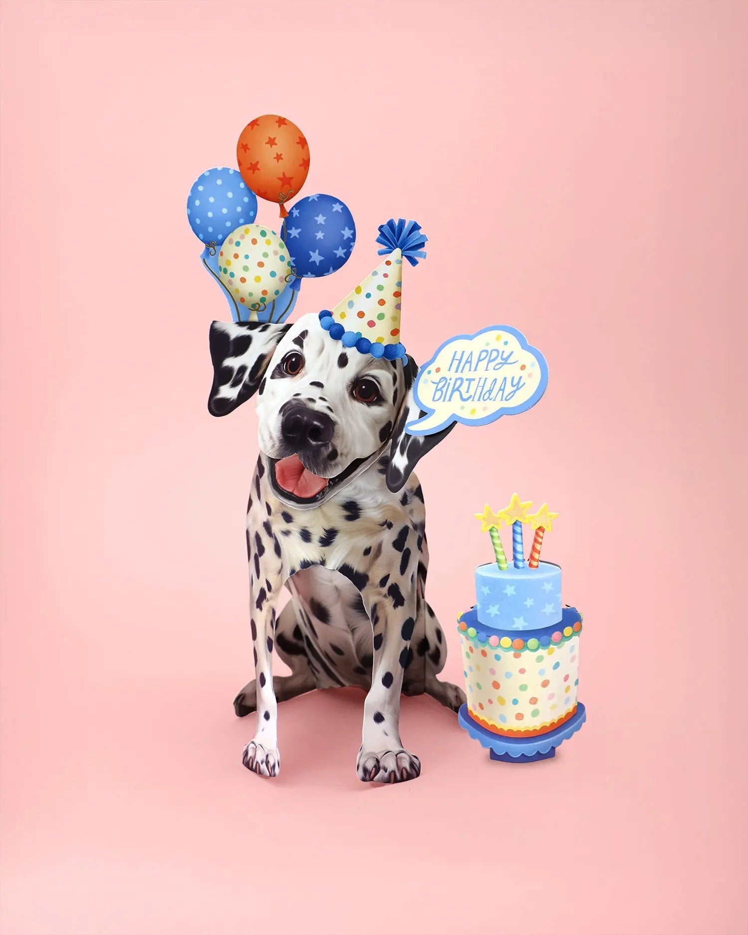 Birthday Dalmatian Pop-Up Card