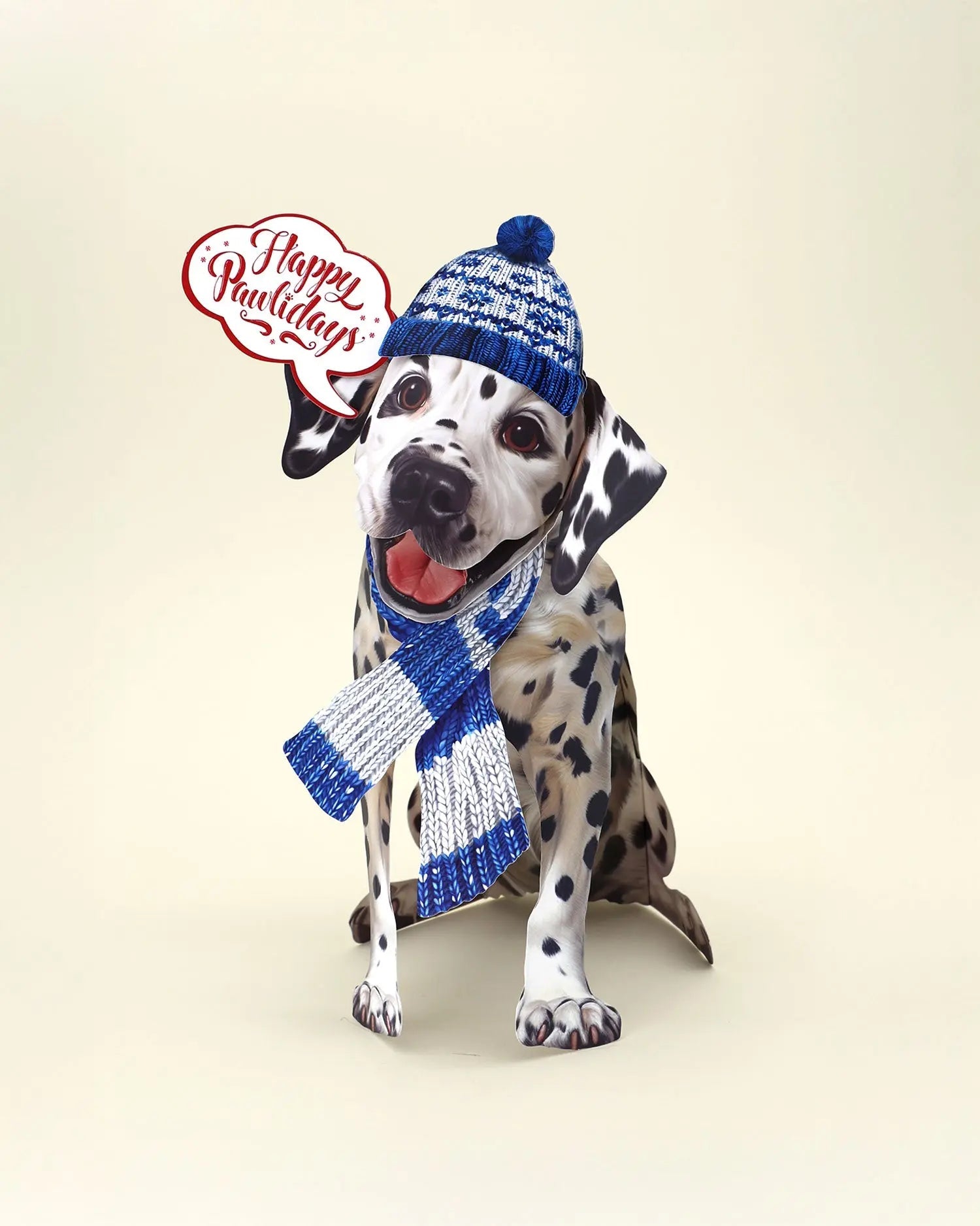 Holiday Dalmatian Pop-Up Card