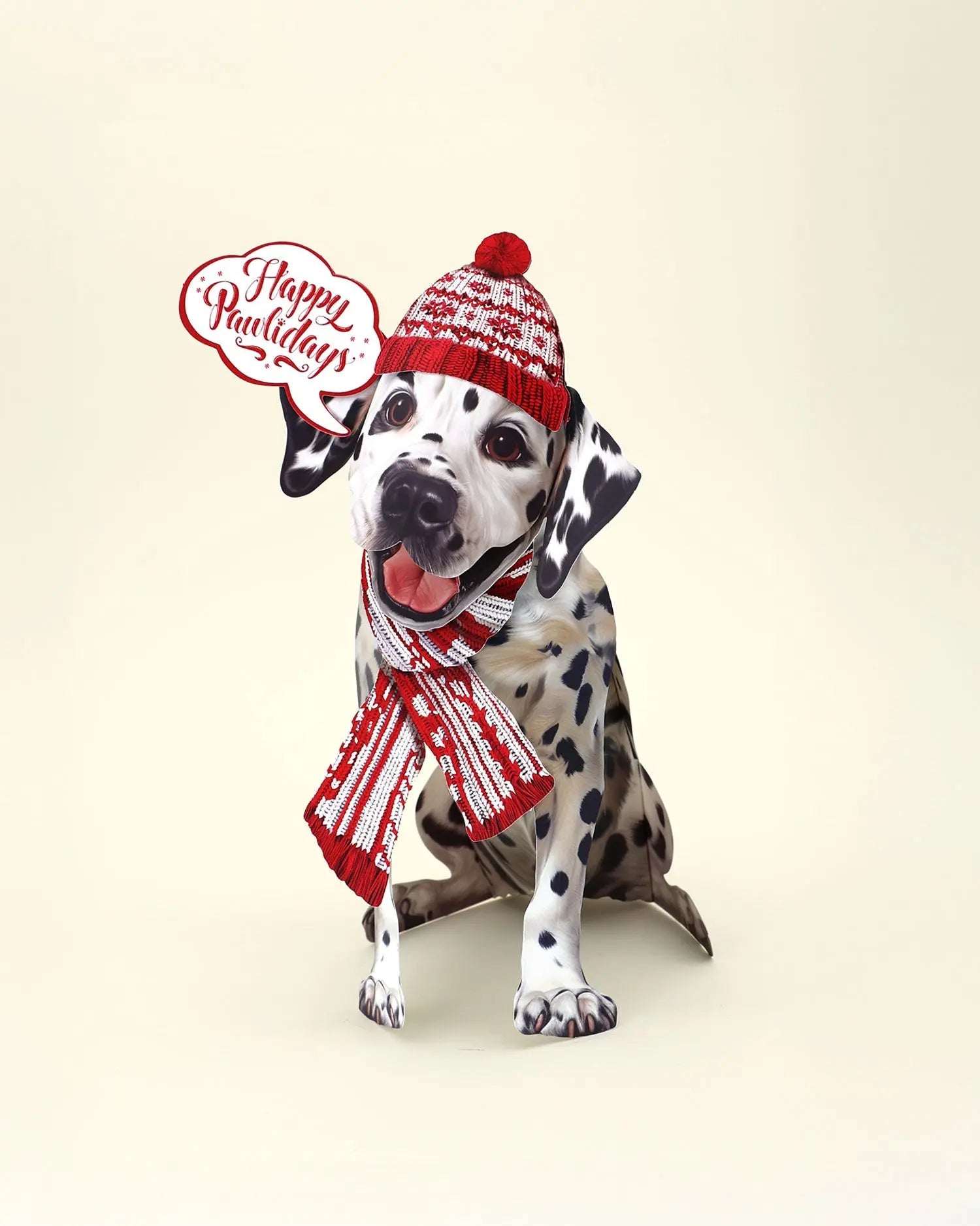 Holiday Dalmatian Pop-Up Card