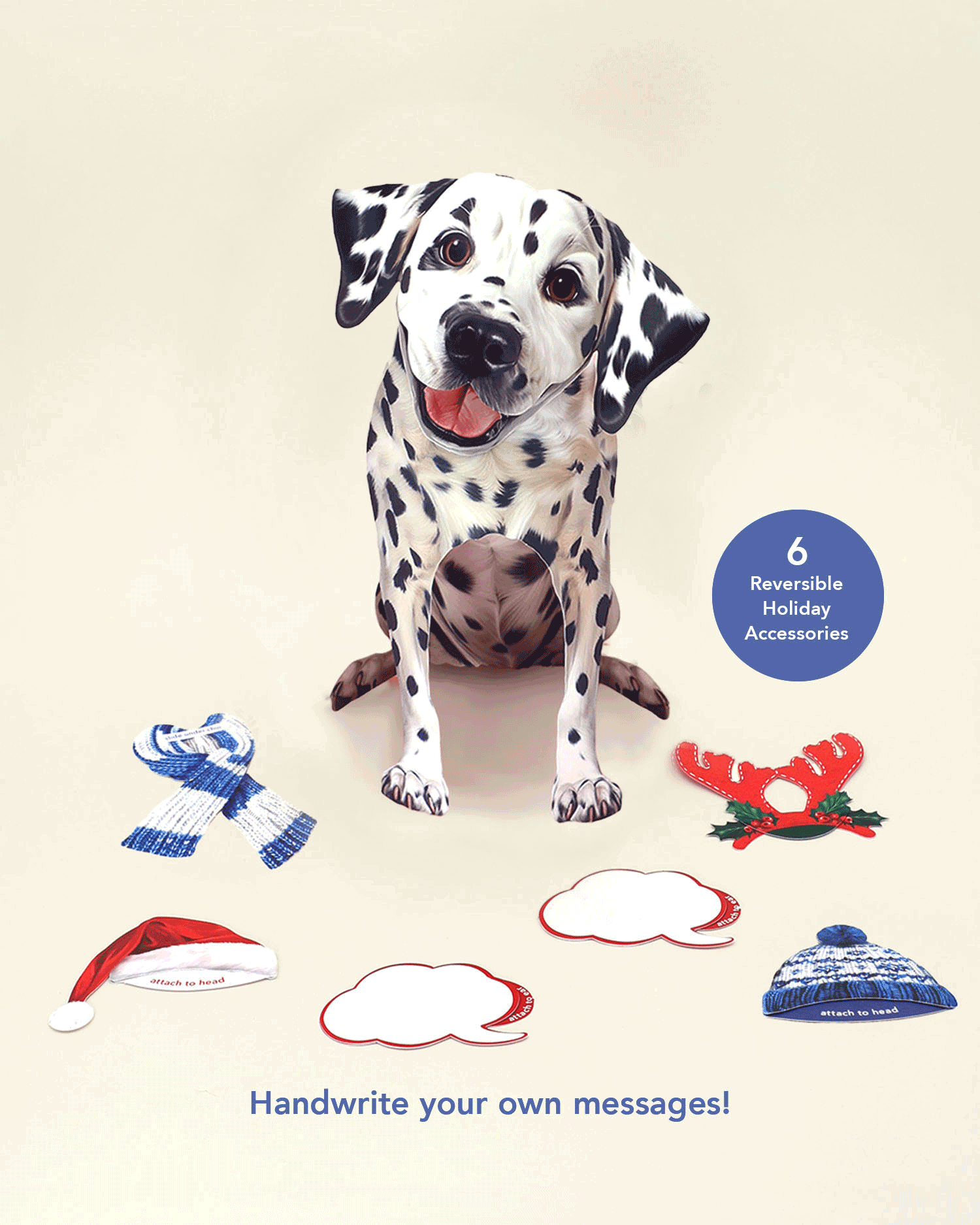 Holiday Dalmatian Pop-Up Card