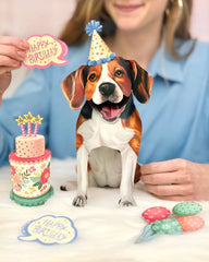 Birthday Beagle Pop-Up Card