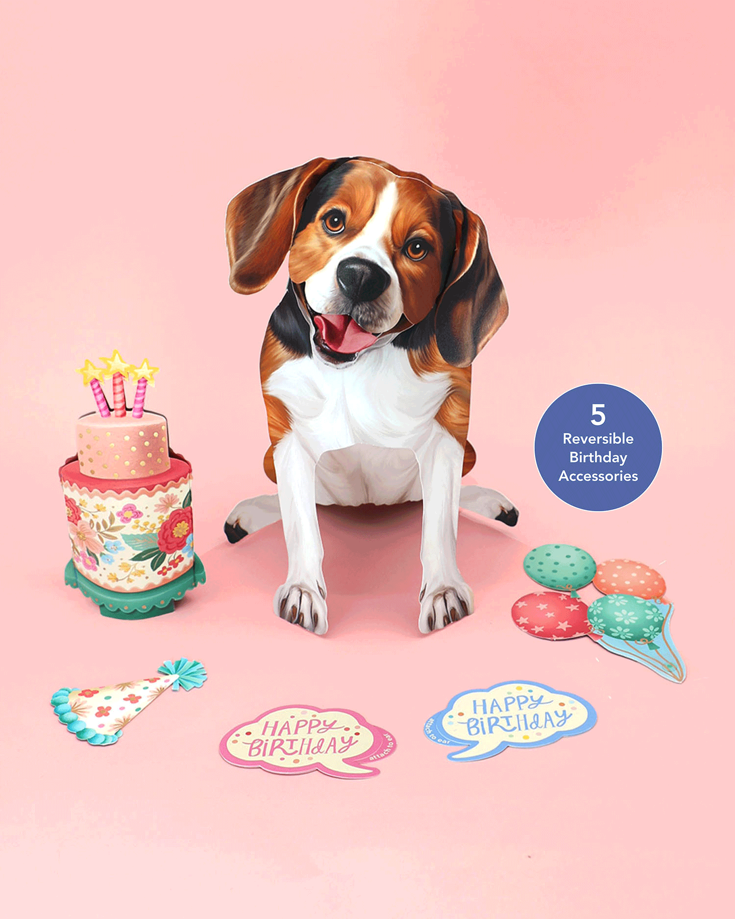 Birthday Beagle Pop-Up Card