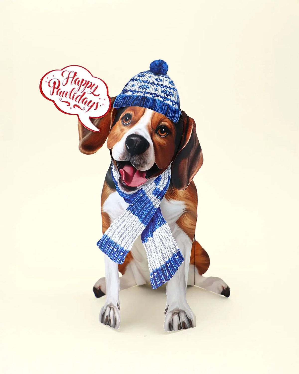 Holiday Beagle Pop-Up Card