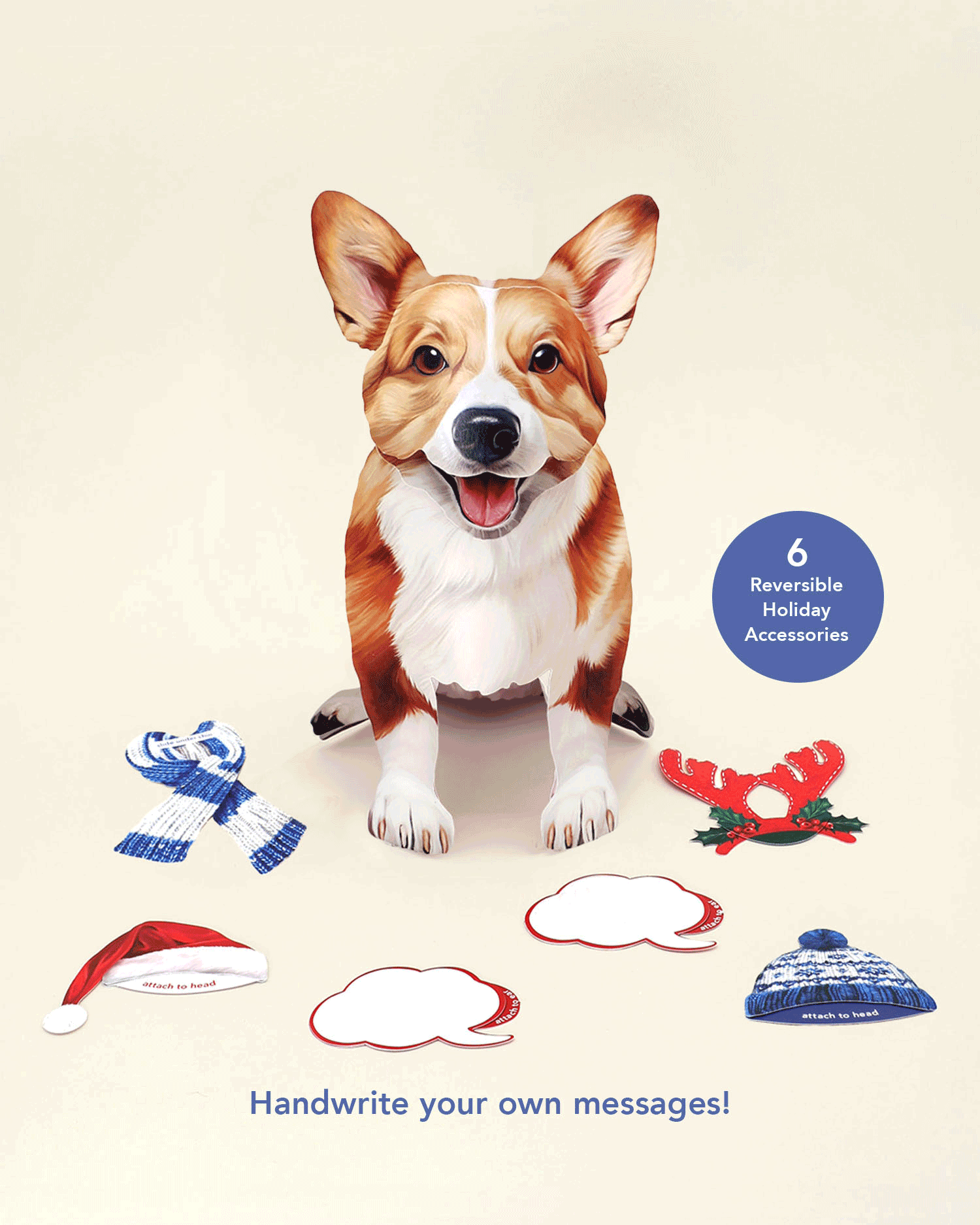 Holiday Corgi Pop-Up Card