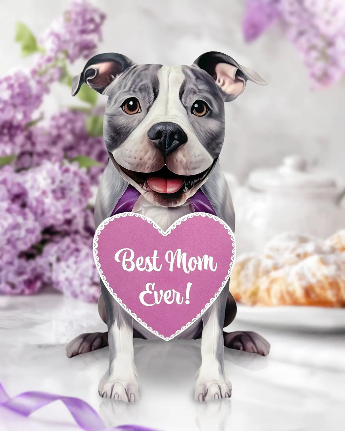 Mother's Day Pit Bull Pop-Up Card