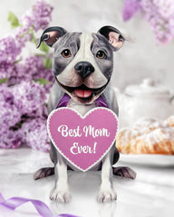 Mother's Day Pit Bull Pop-Up Card