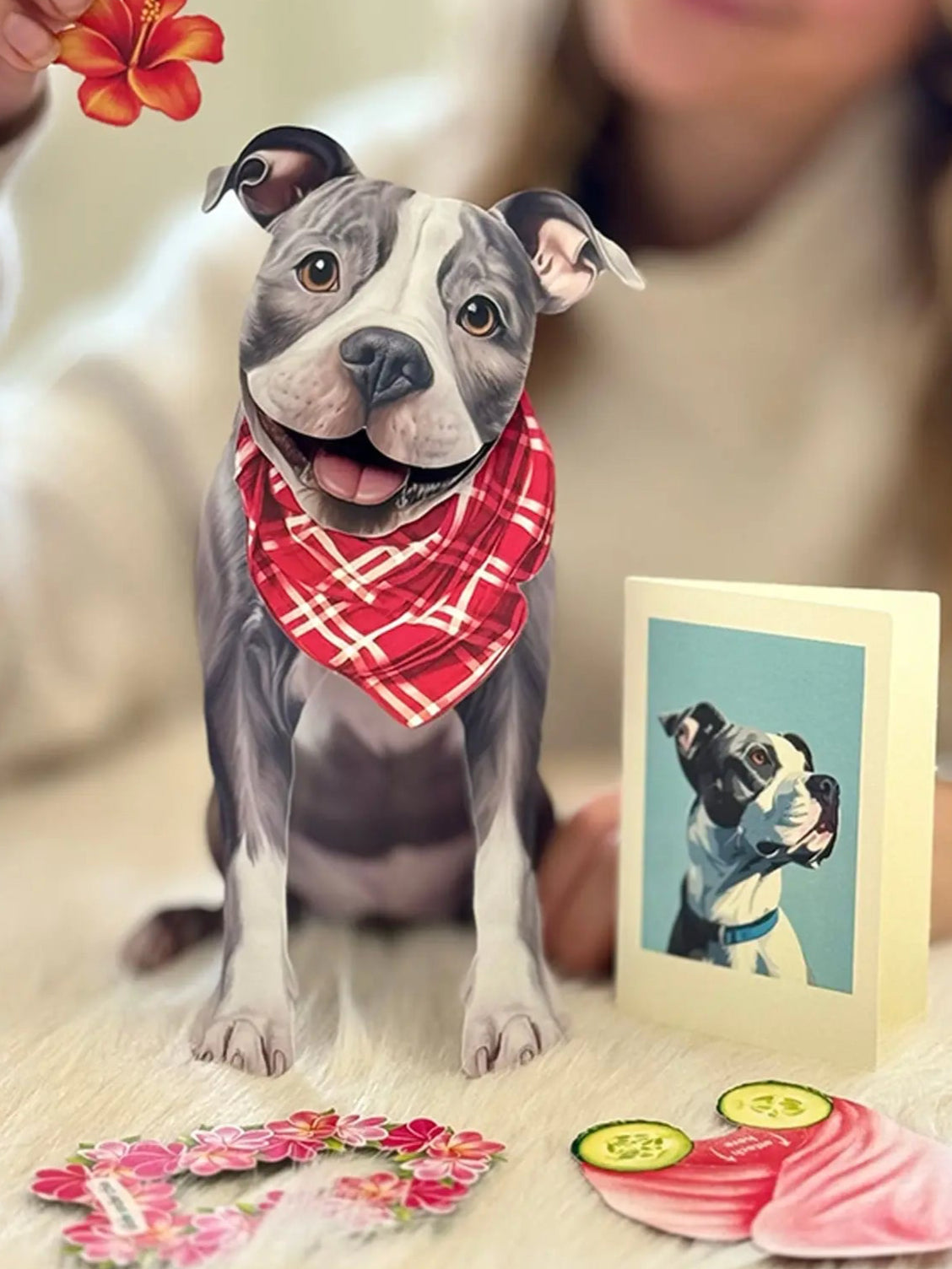 Pit Bull Pop-Up Card
