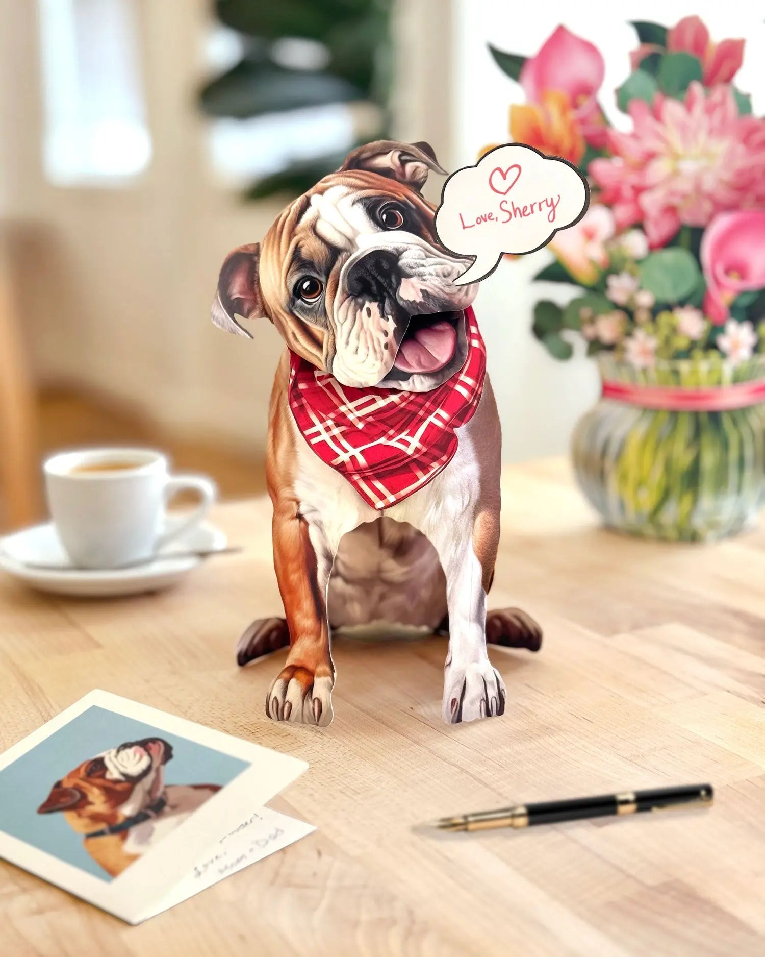 English Bulldog Pop-Up Card