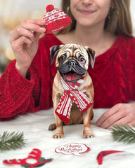 Holiday Pug Pop-Up Card