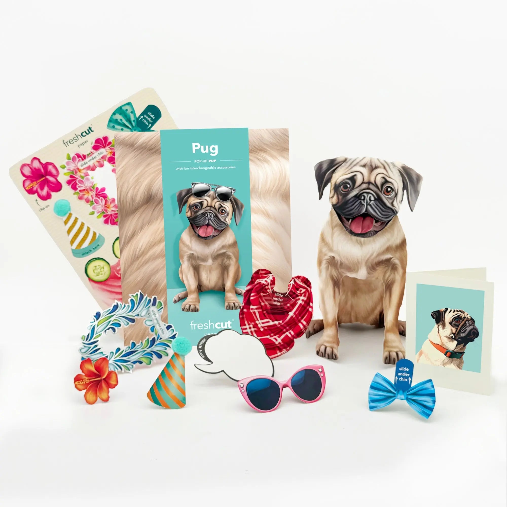 Pug Pop-Up Card