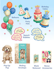 Birthday Poodle Pop-Up Card