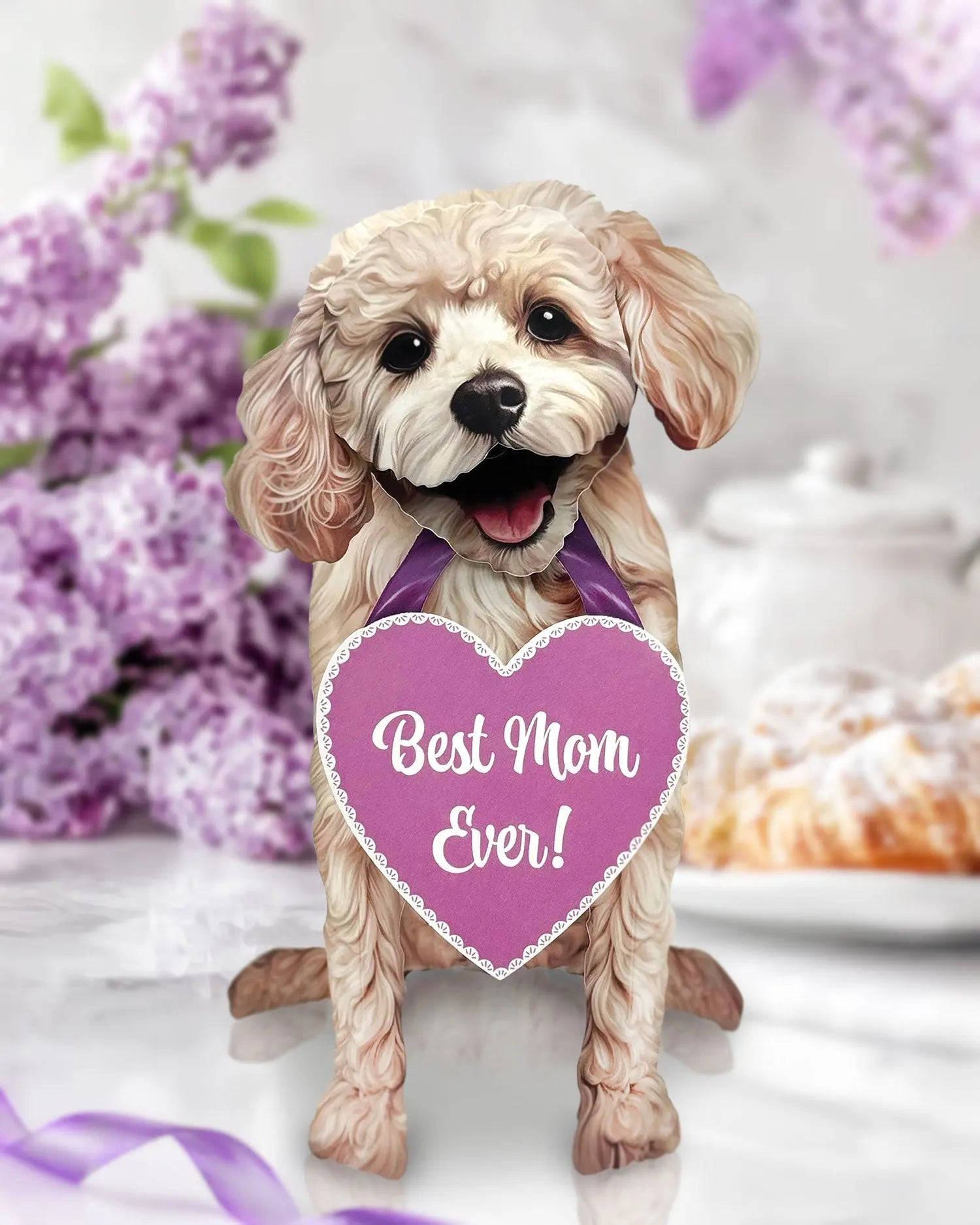 Mother's Day Poodle Pop-Up Card