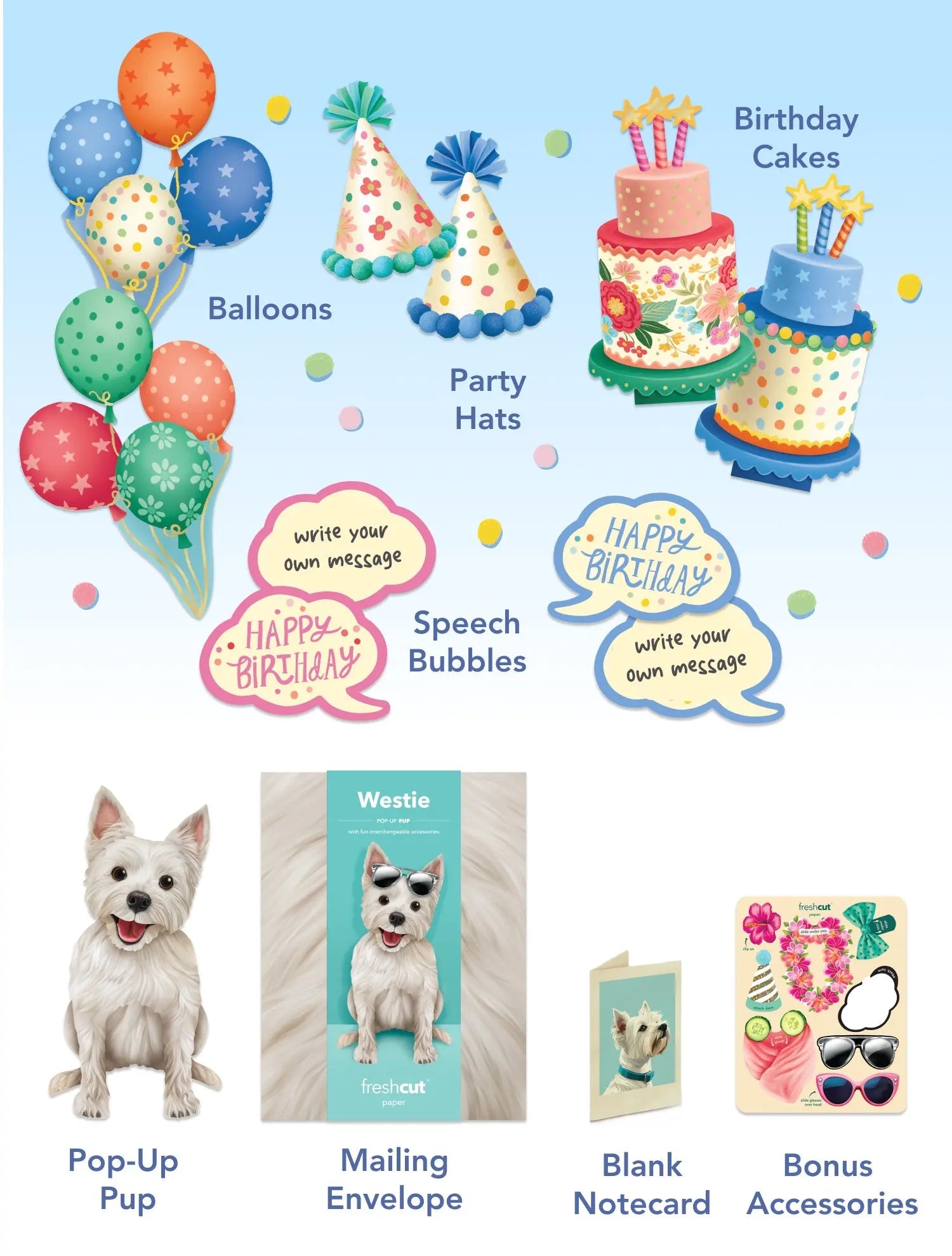 Birthday Westie Pop-Up Card