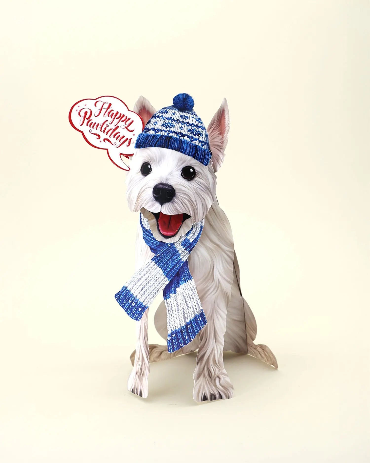 Holiday Westie Pop-Up Card