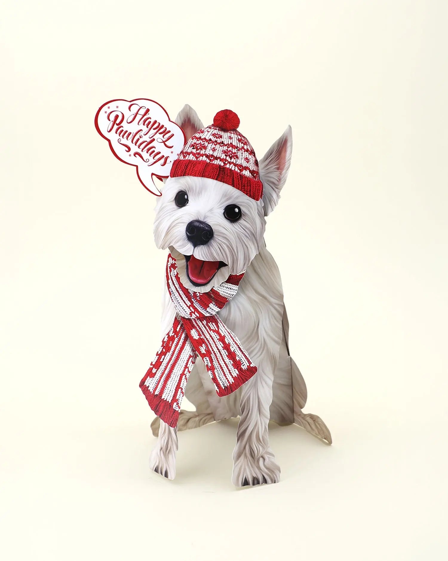 Holiday Westie Pop-Up Card