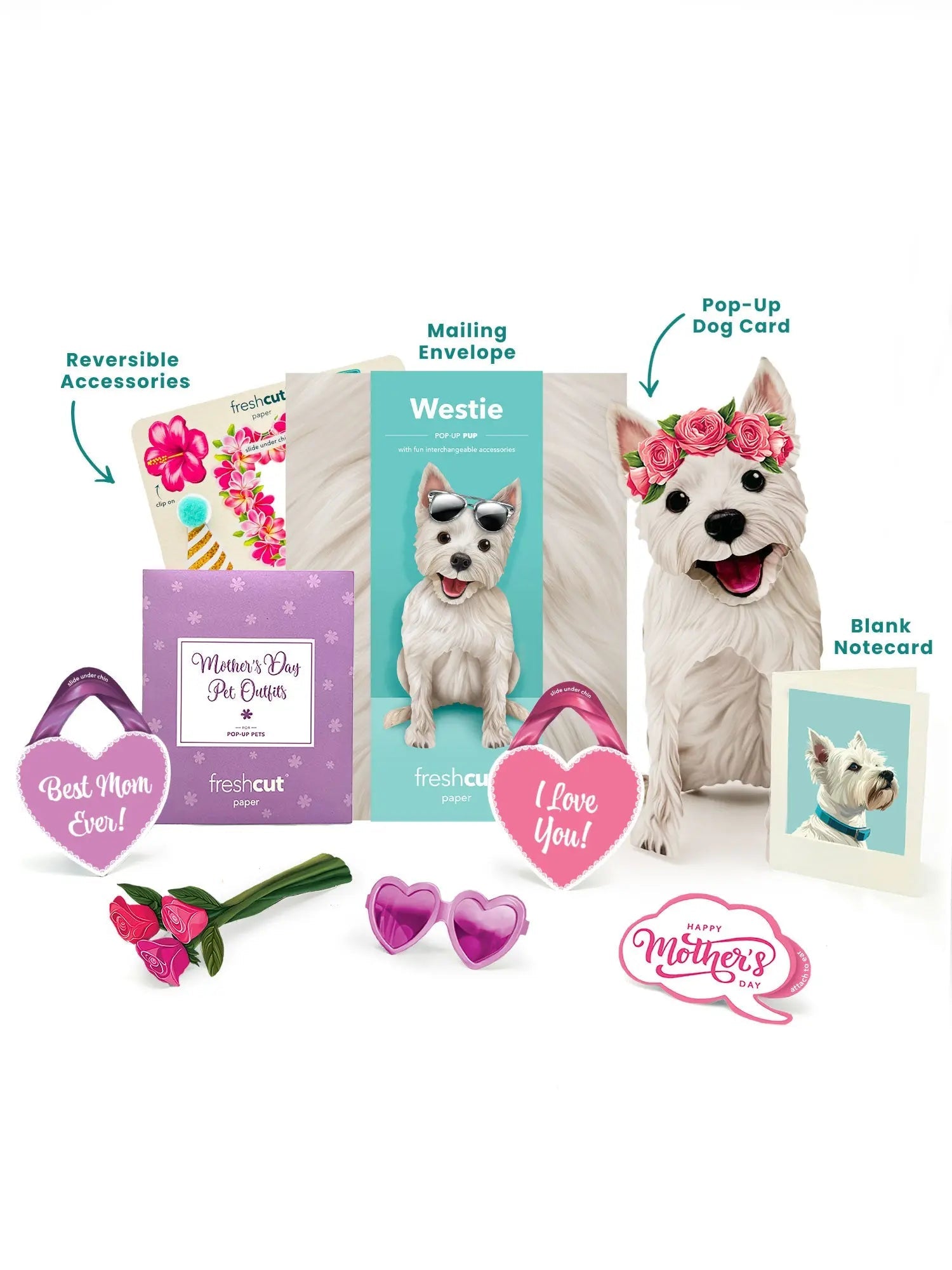 Mother's Day Westie Pop-Up Card