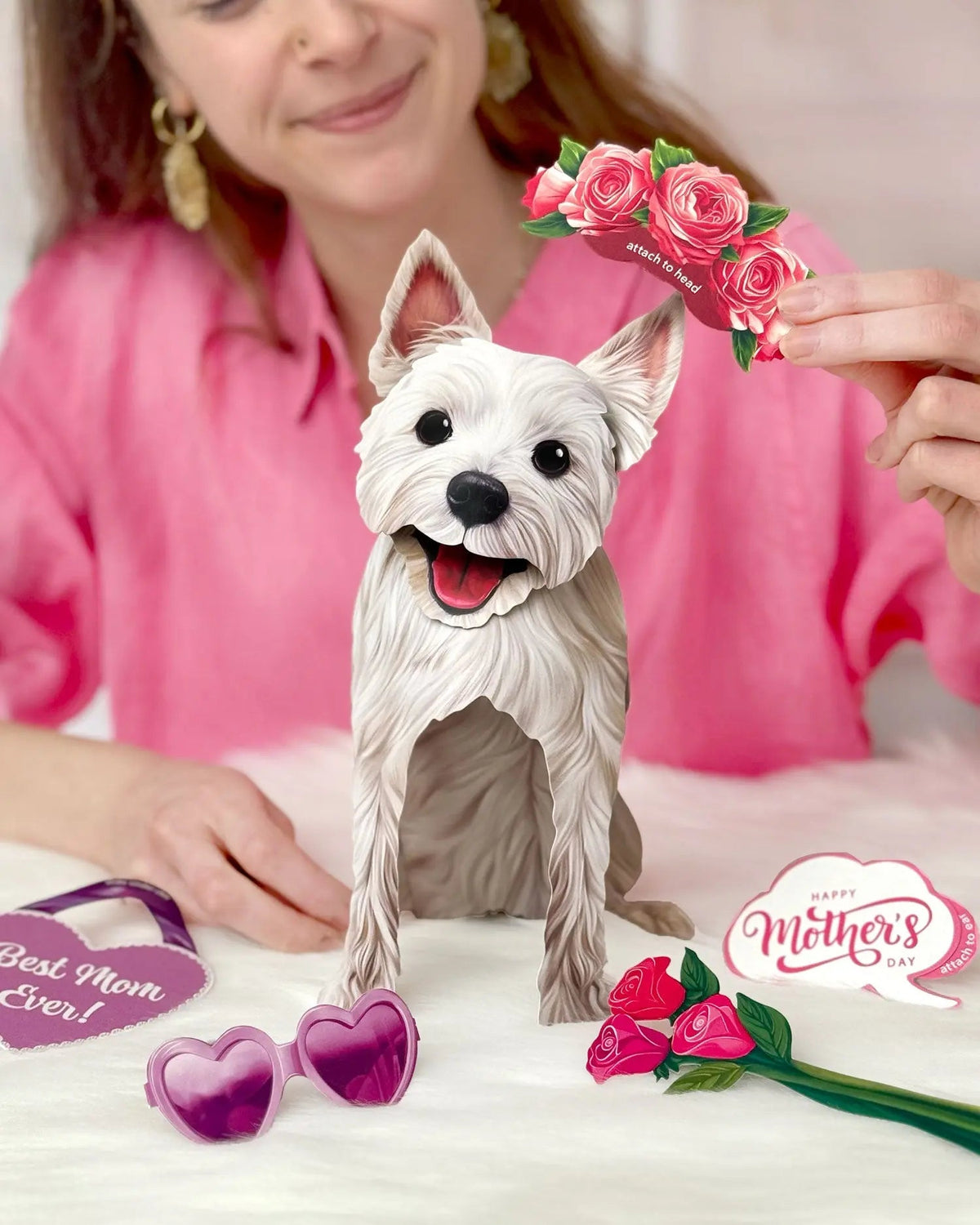Mother's Day Westie Pop-Up Card