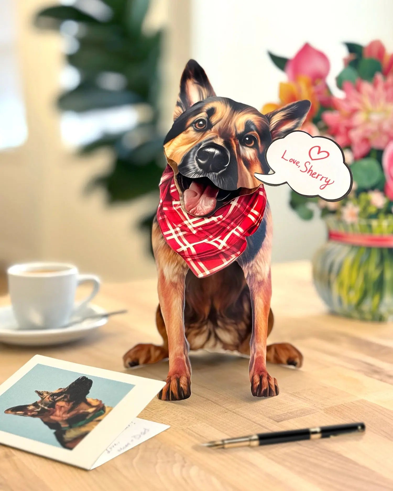 German Shepherd Pop-Up Card