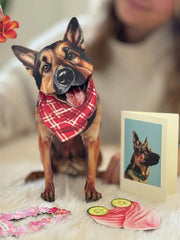 German Shepherd Pop-Up Card