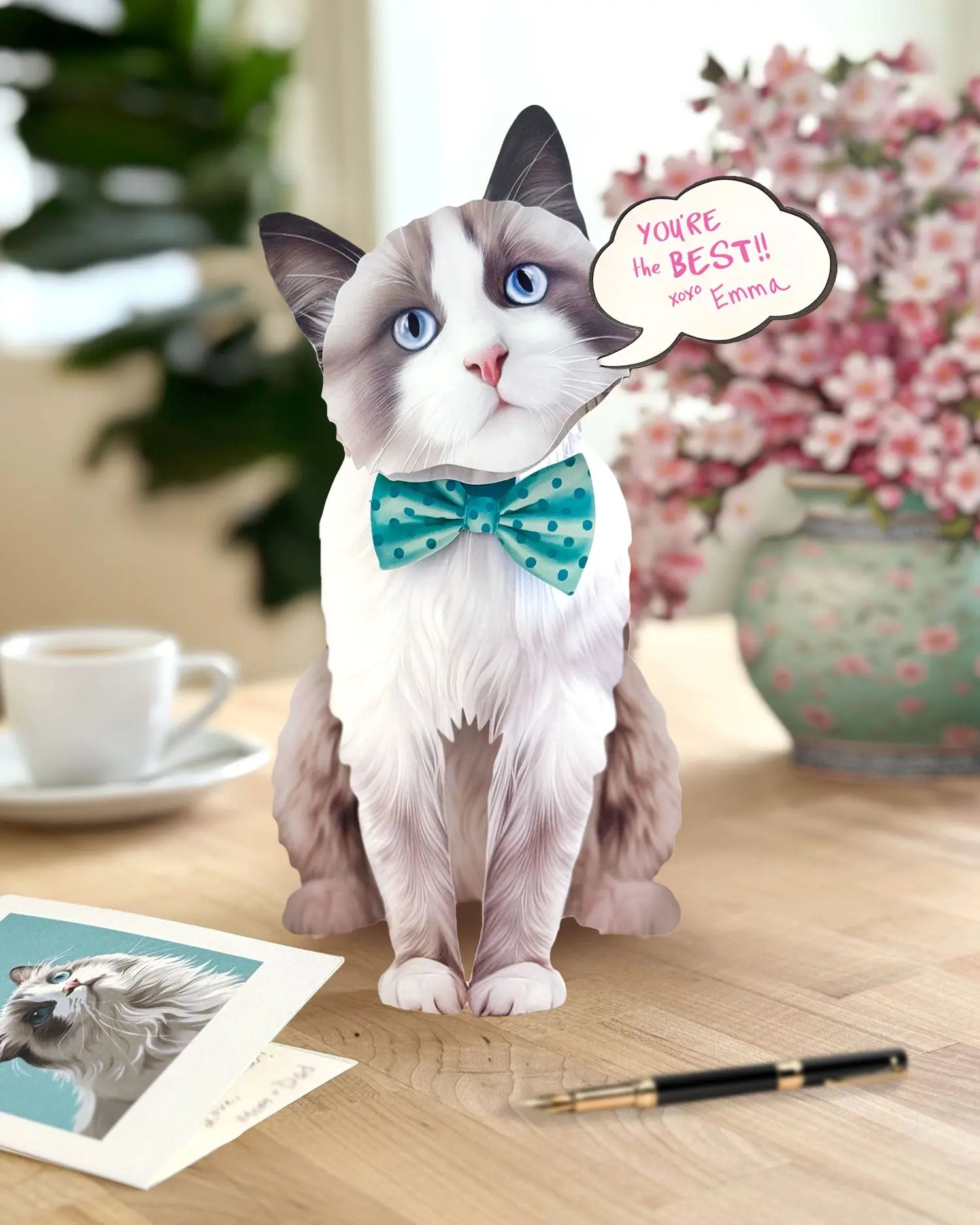 Ragdoll Cat Pop-Up Card