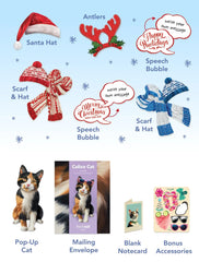 Holiday Calico Cat Pop-Up Card