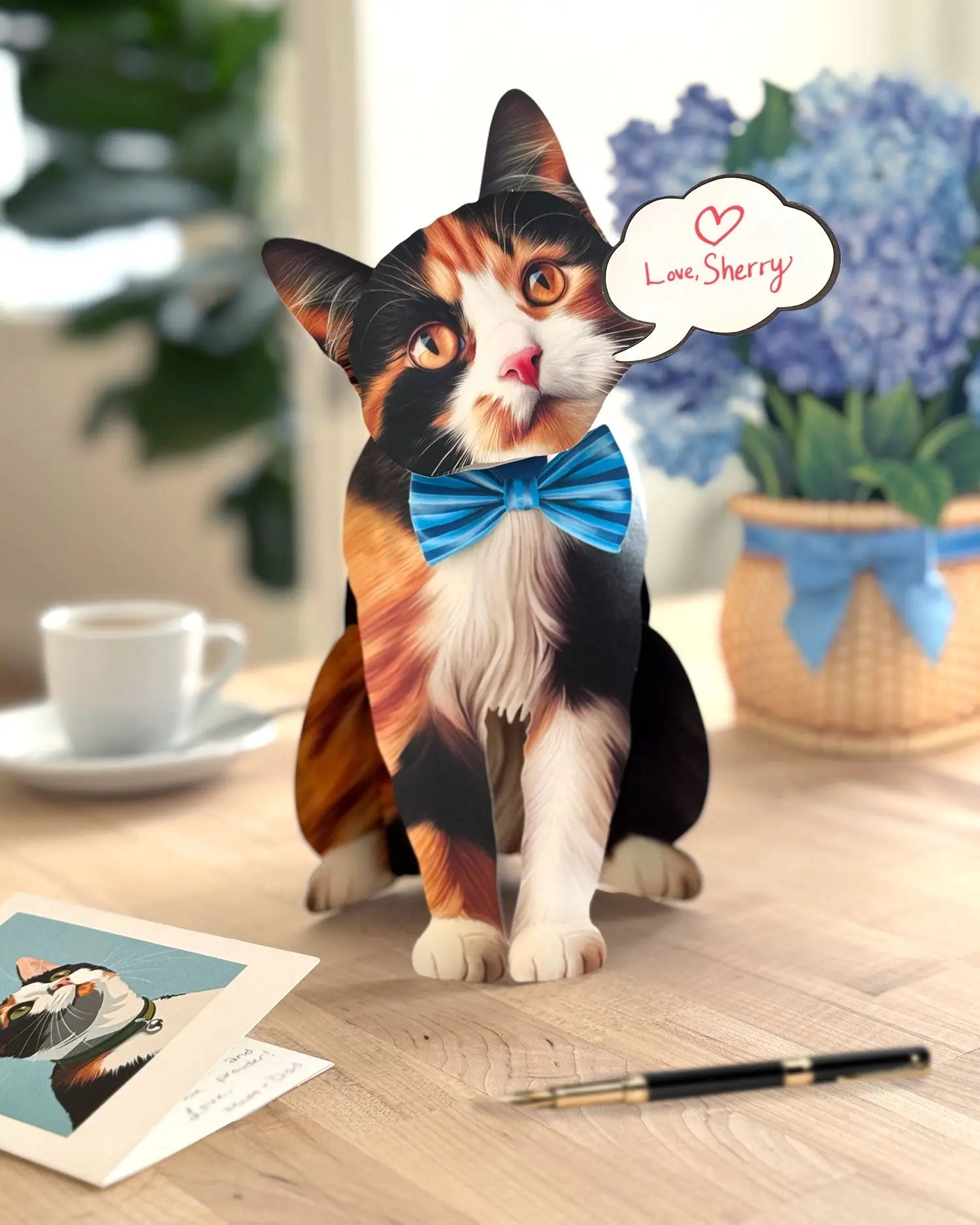 Calico Cat Pop-Up Card
