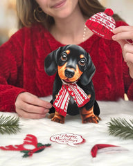 Holiday Dachshund Pop-Up Card