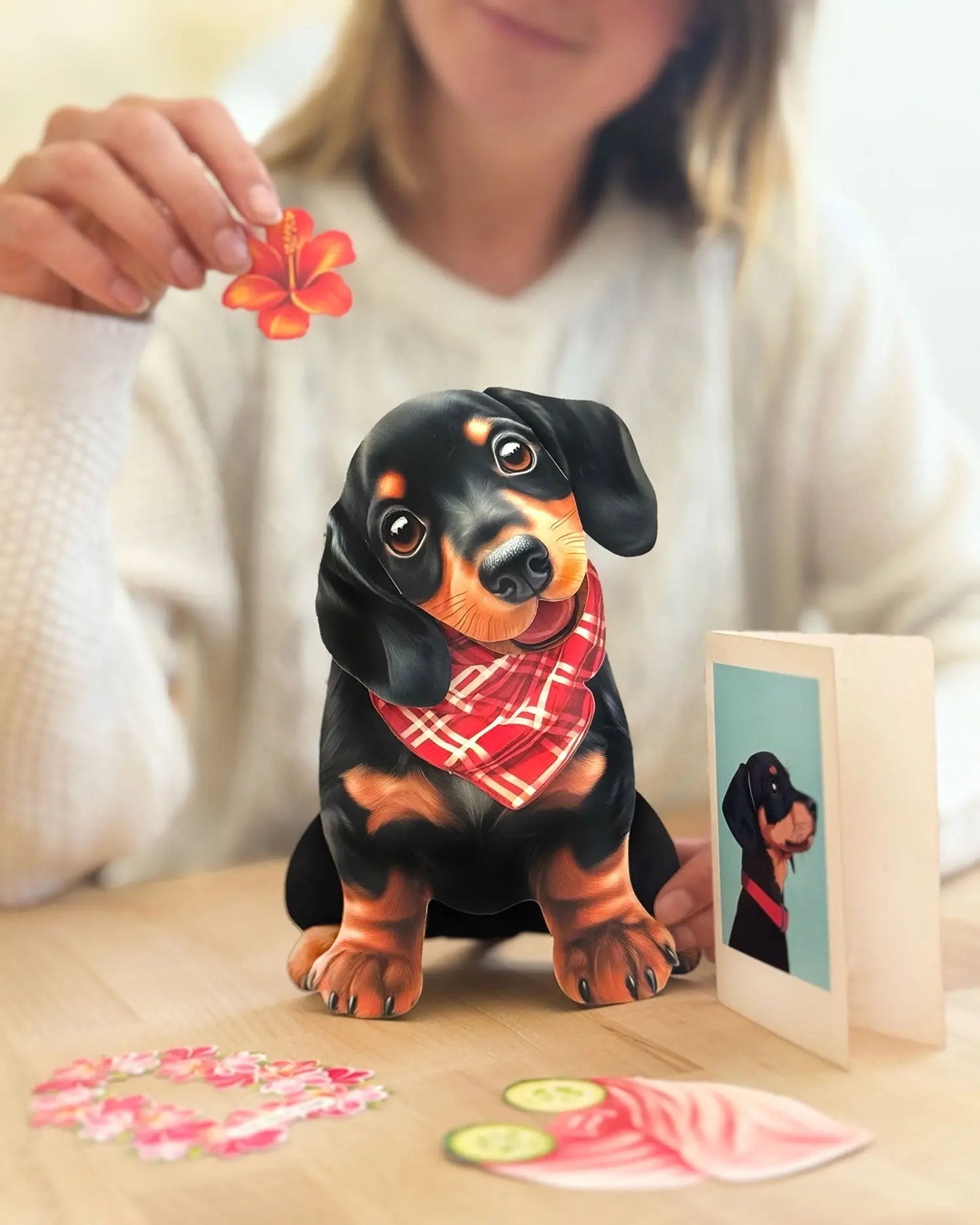 Dachshund Pop-Up Card