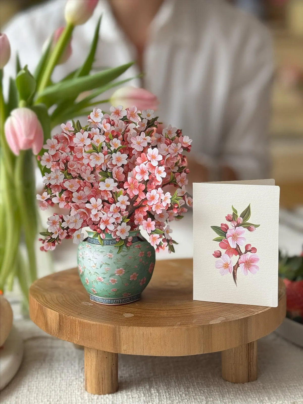Mini Japanese Cherry Blossoms Pop-Up Card