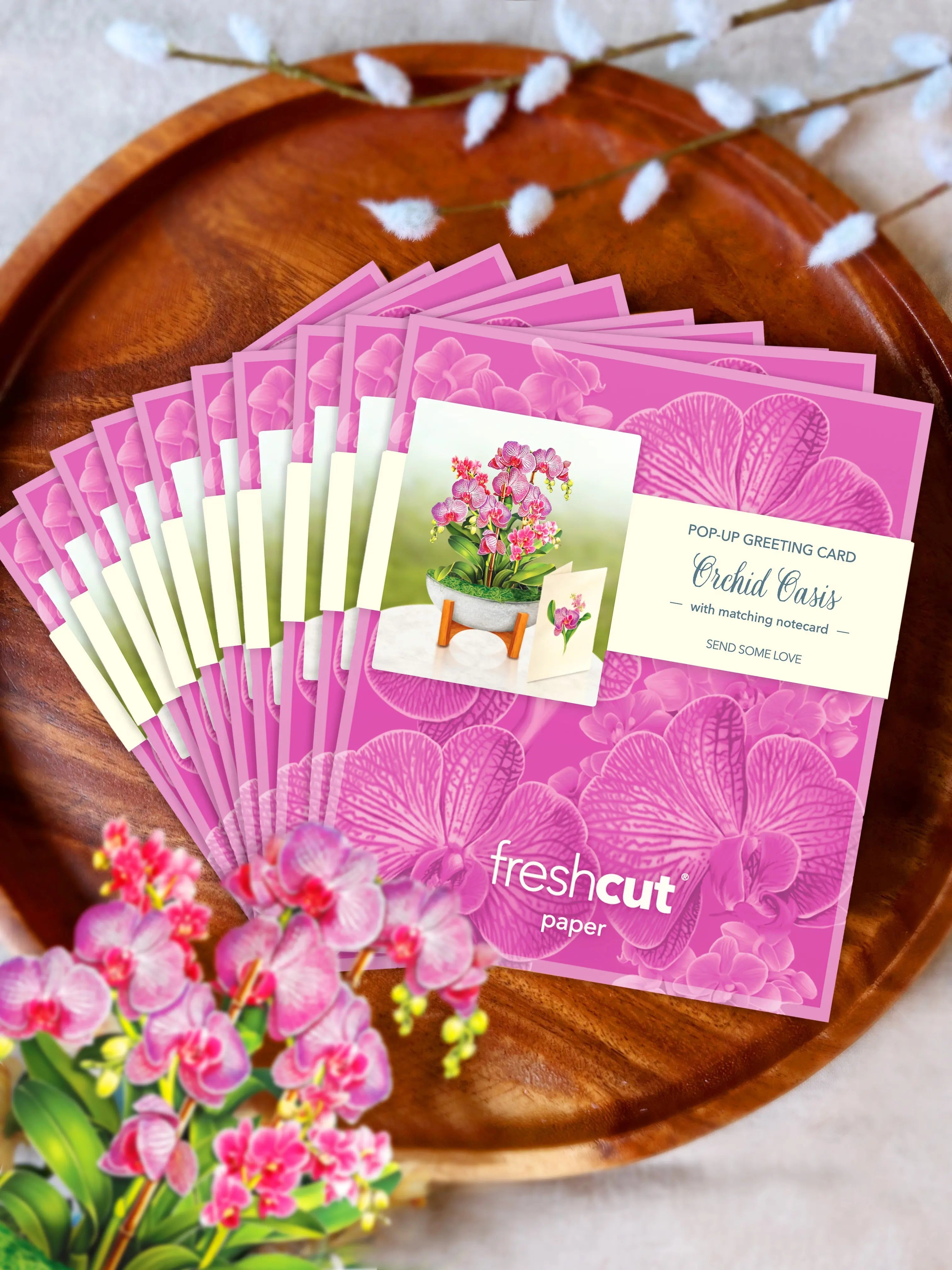 Mini Orchid Oasis Pop-Up Card