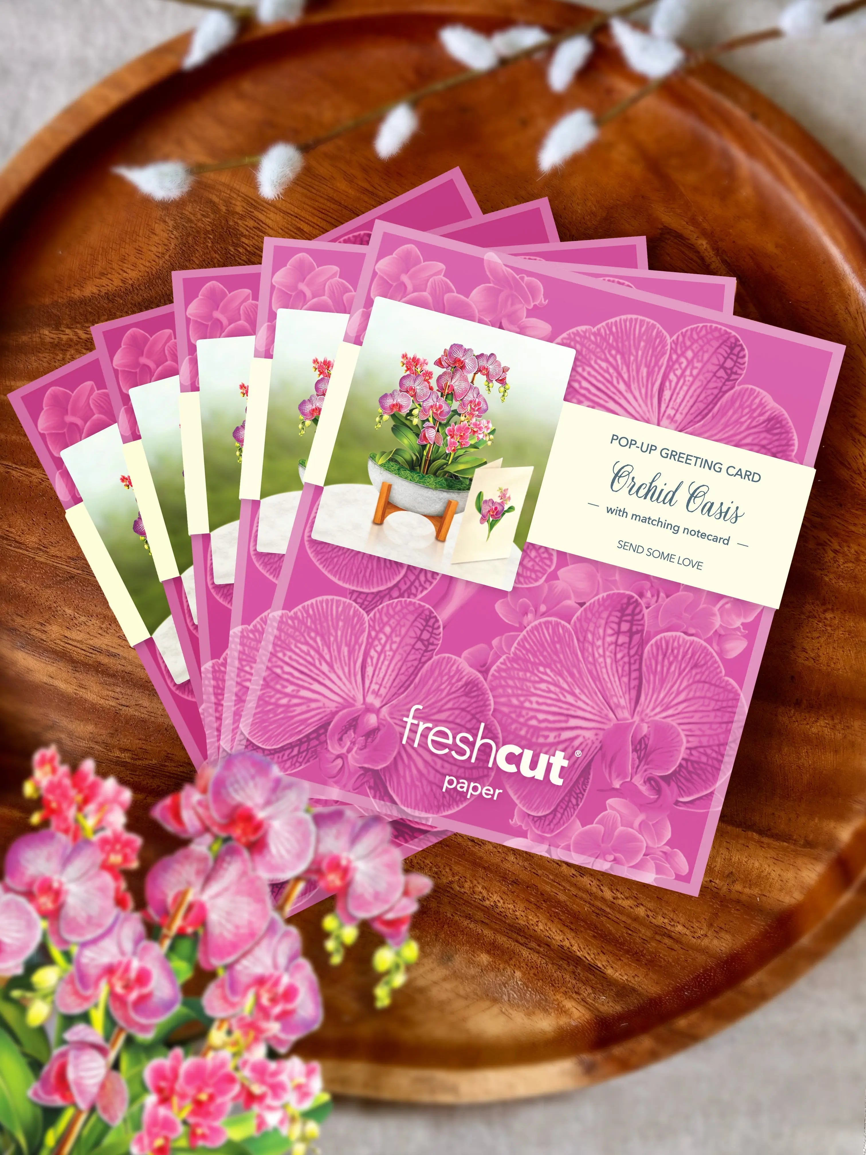 Mini Orchid Oasis Pop-Up Card