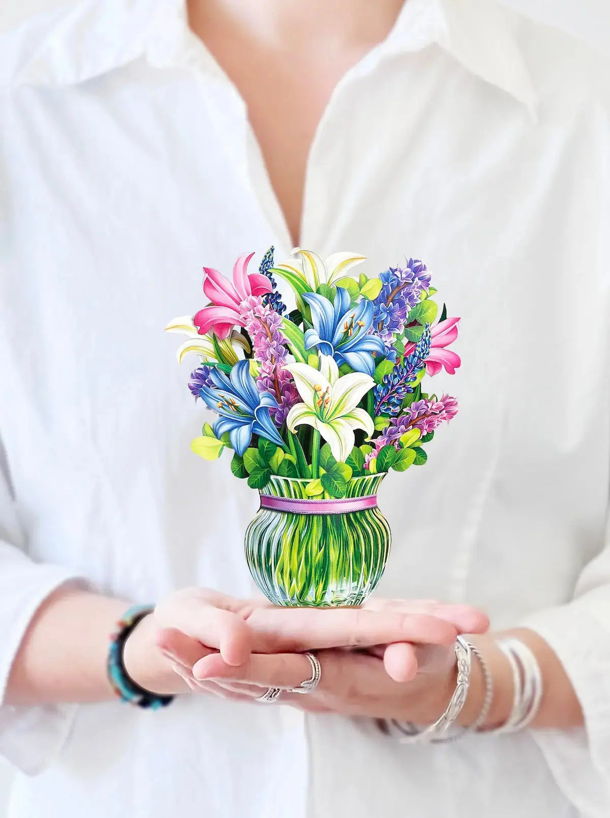 Mini Lilies & Lupines Pop-Up Card