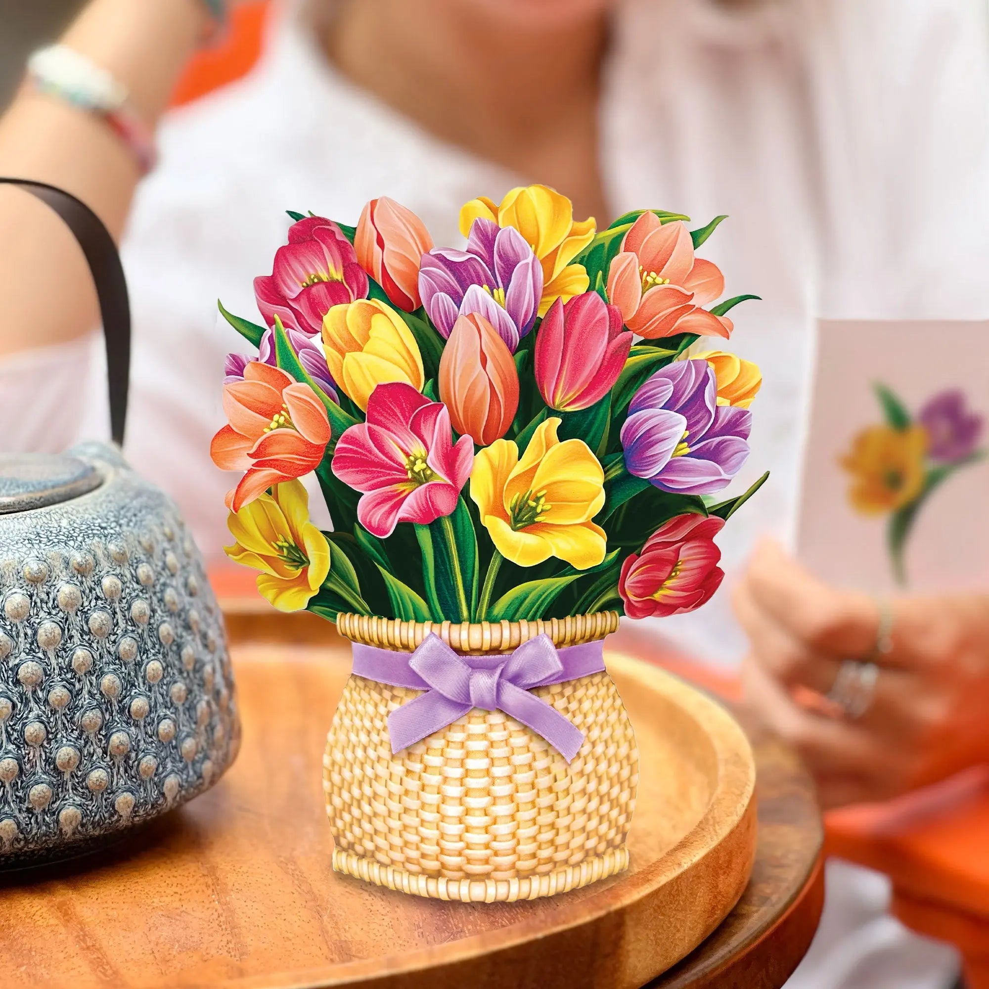 Mini Festive Tulips Pop-Up Card